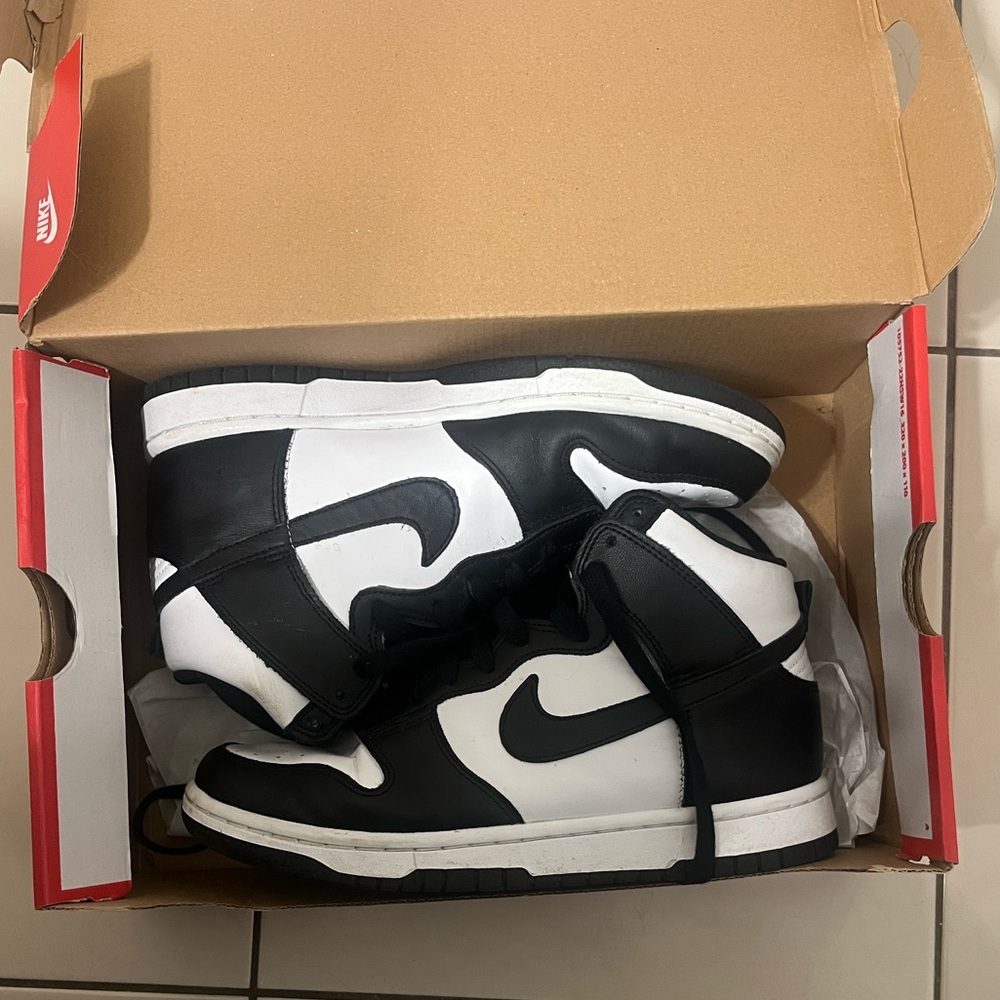 Nike Women’s Black and White High-Top Sneakers